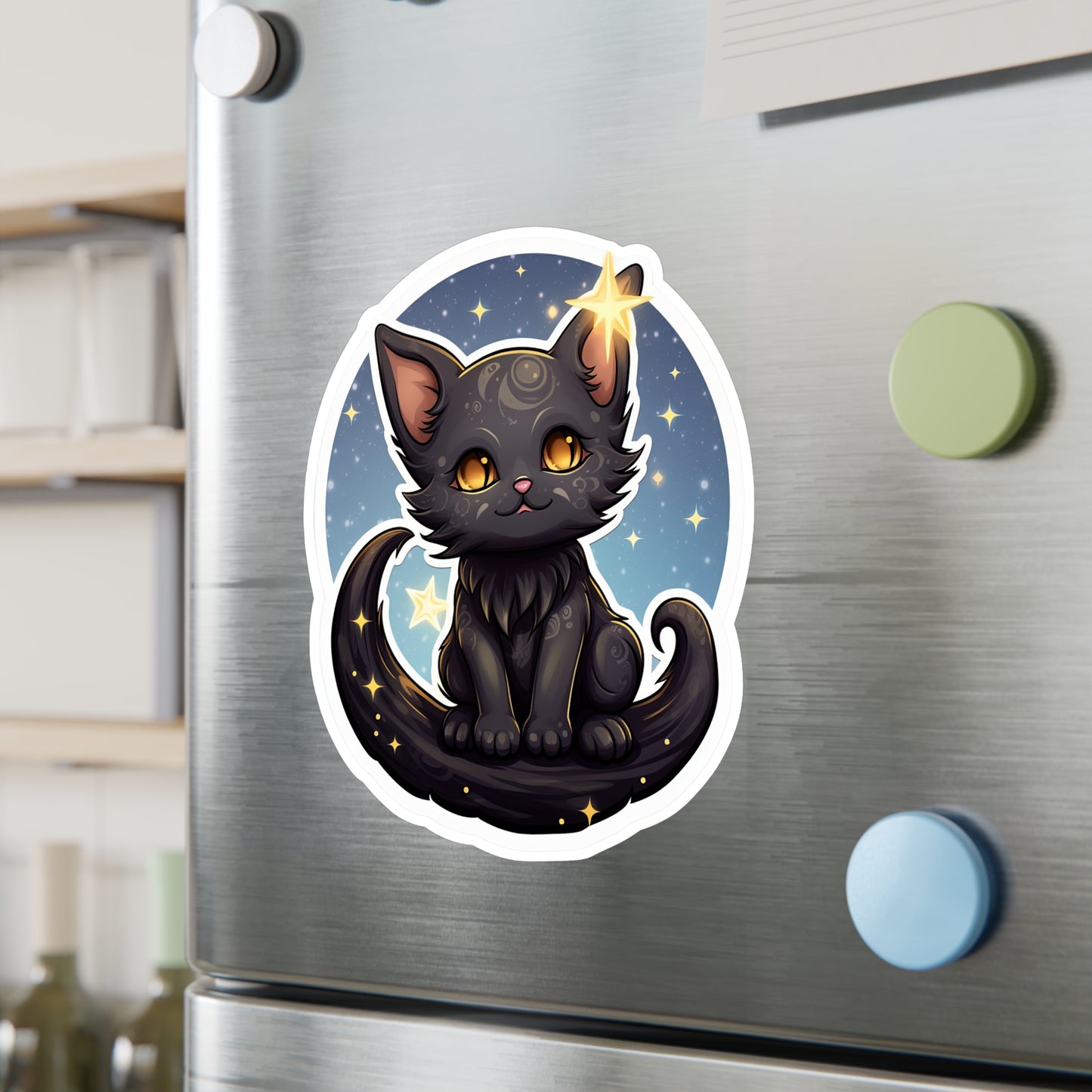 Cosmic Kitty: Celestial Charm Sticker