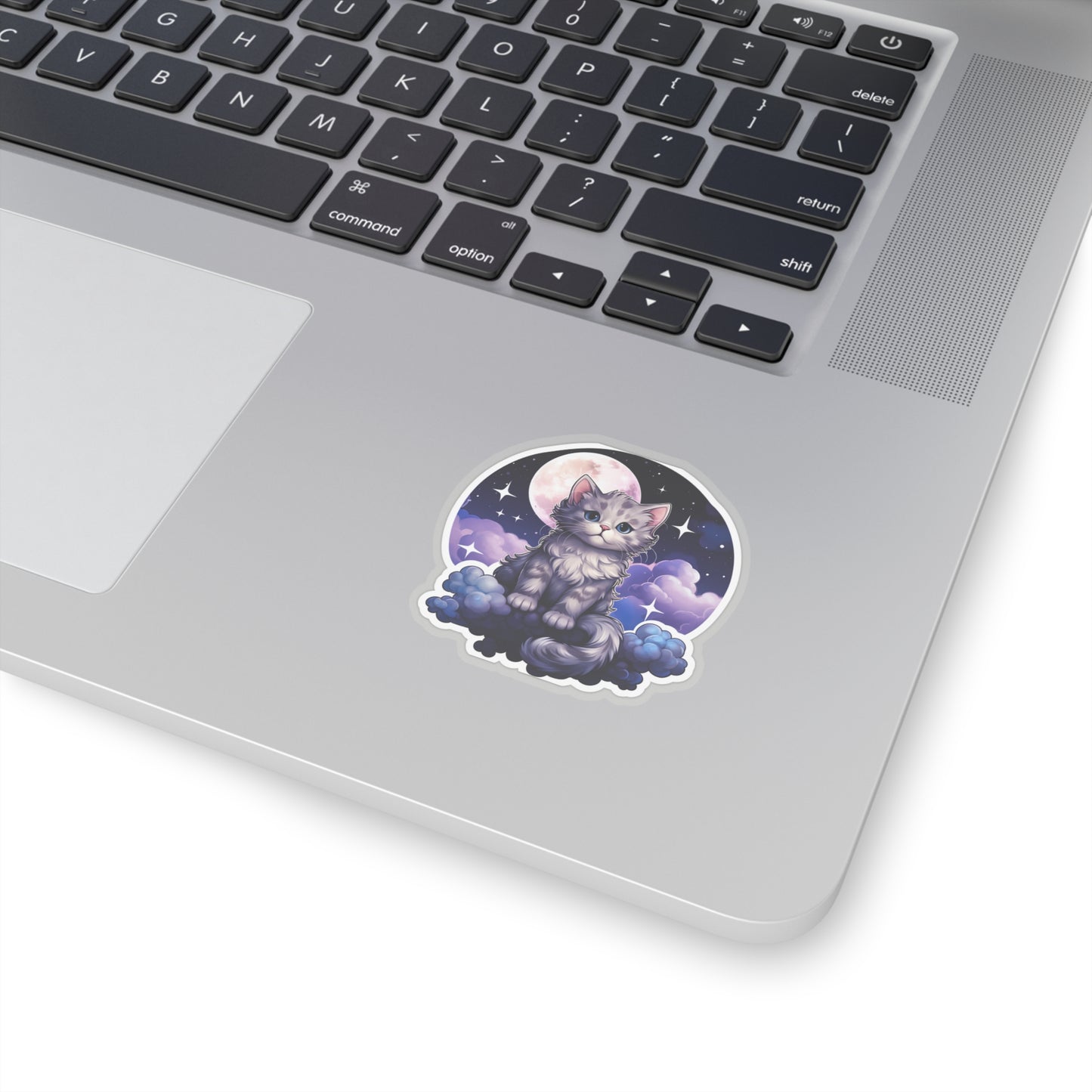 Whimsical Lunar Kitty Sticker