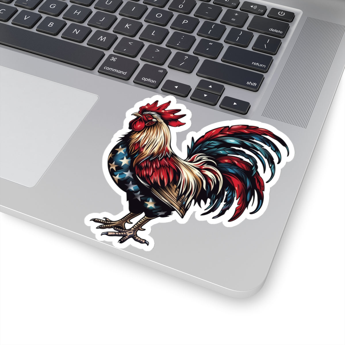 Patriotic Rooster Sticker - American Pride Collection