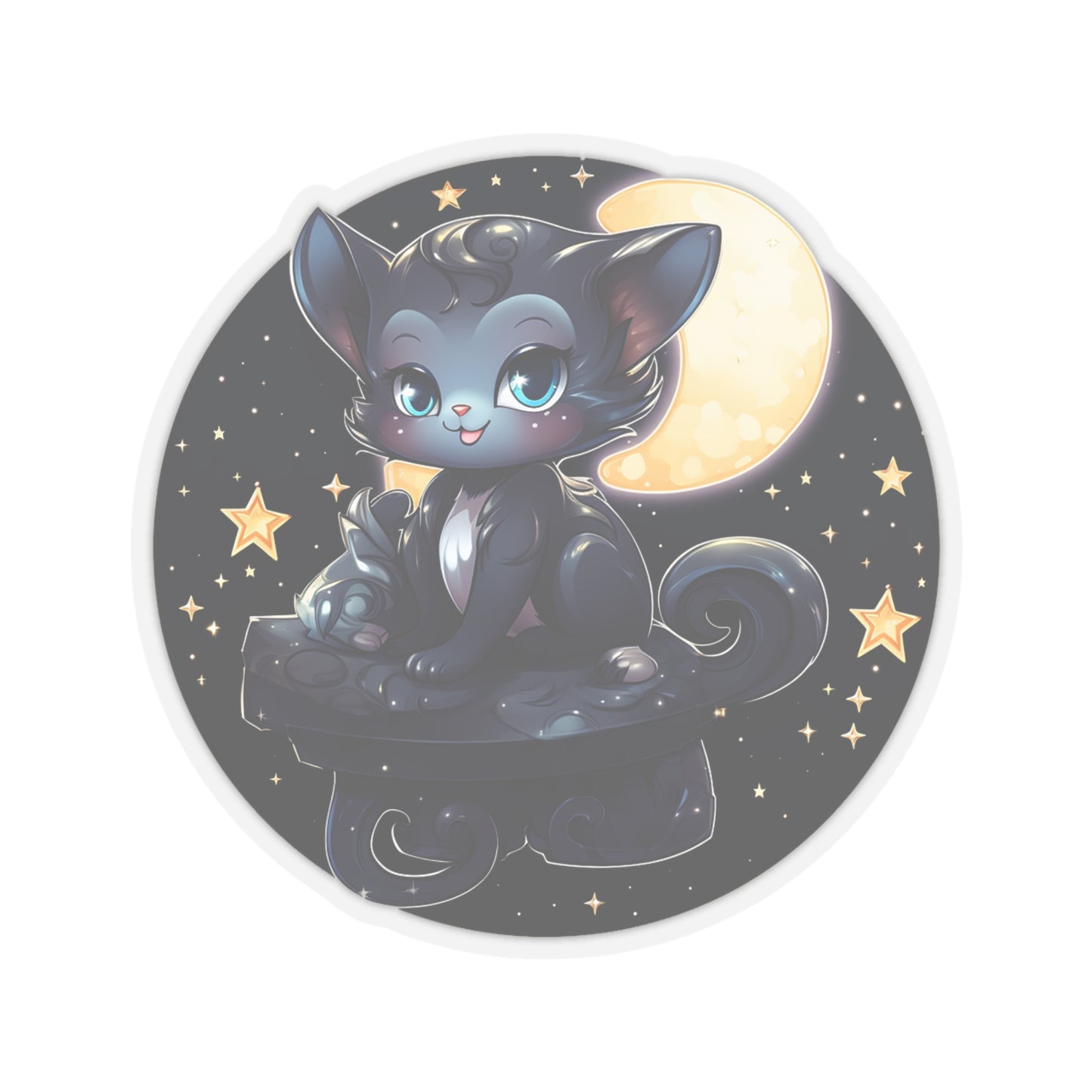 Lunar Kitty: Moonlit Magic Sticker