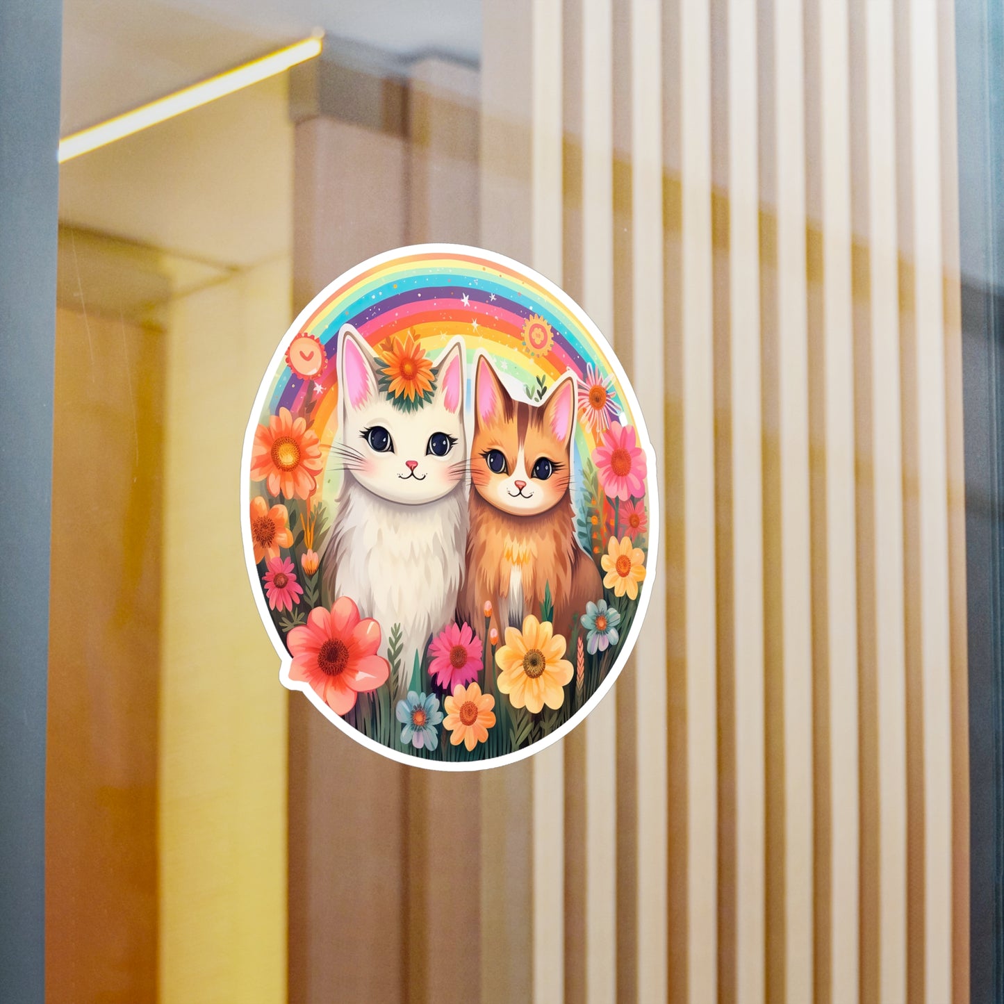 Magical Caticorns in Playful Bliss Sticker