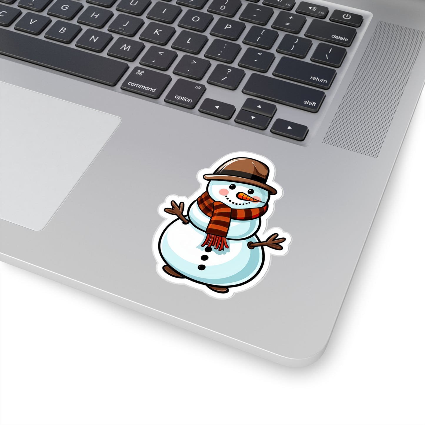 Frosty Fun on a Snow-white Sticker Sticker