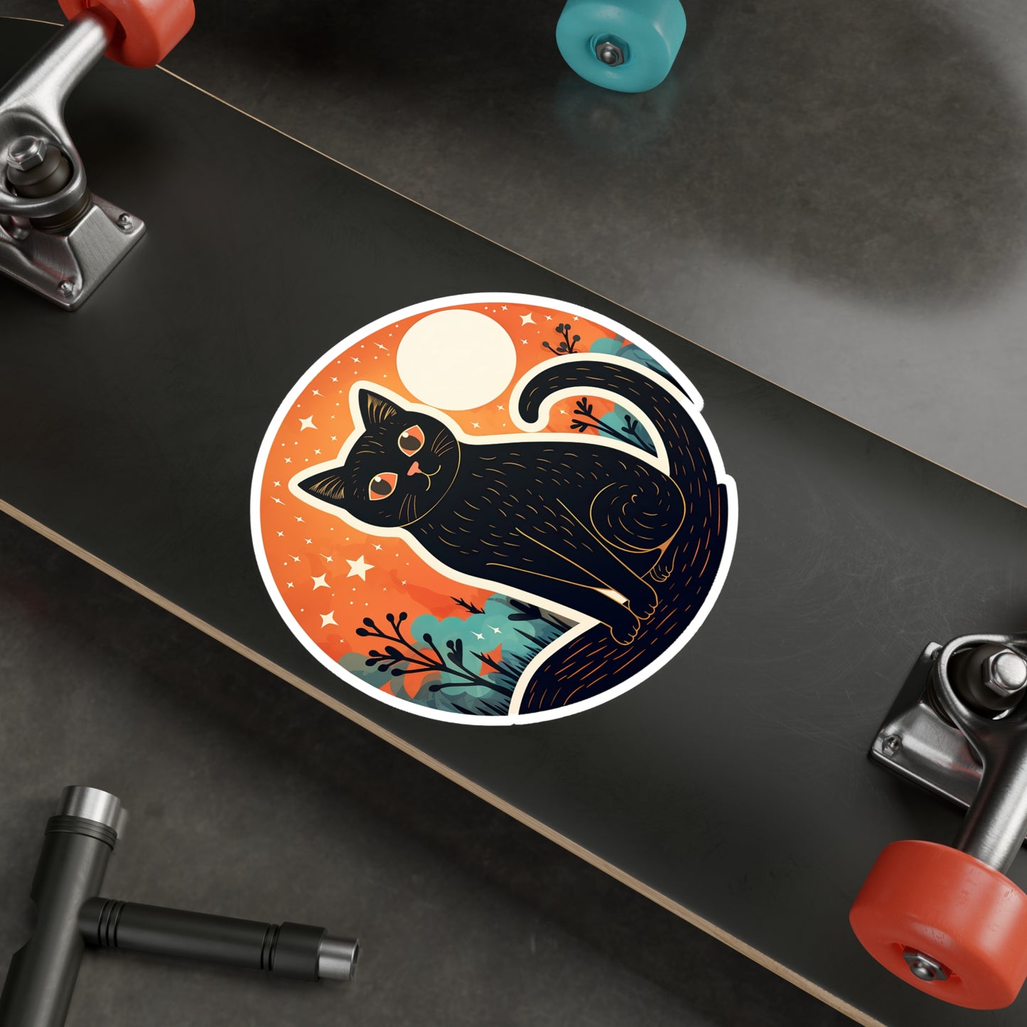 Moonlit Meow Sticker