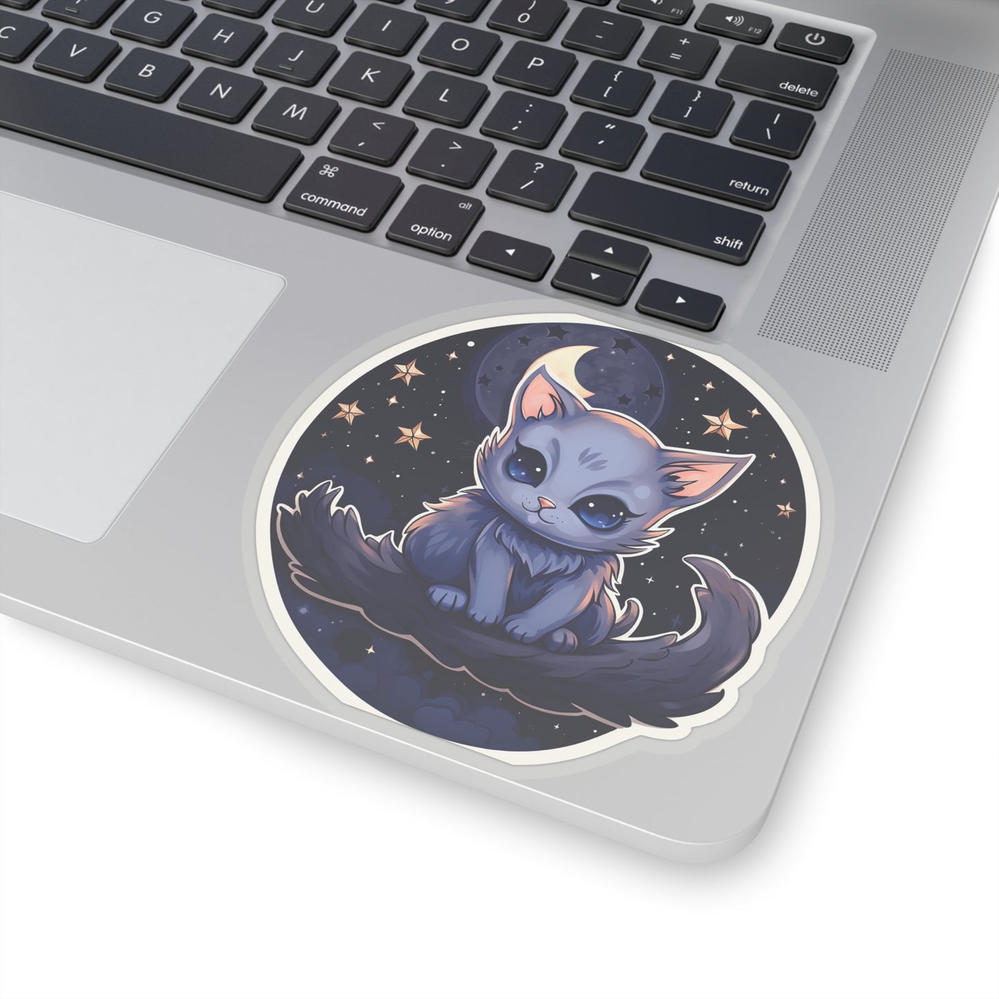 Lunar Kit-Cat on Crescent Sticker.