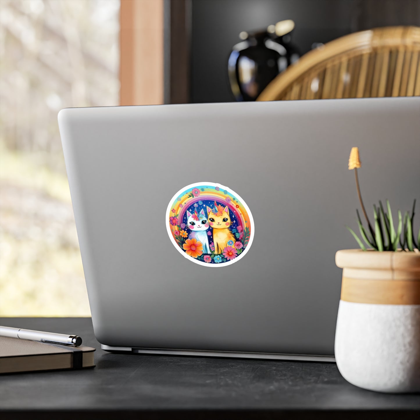 Mystical Caticorn Fantasia Sticker