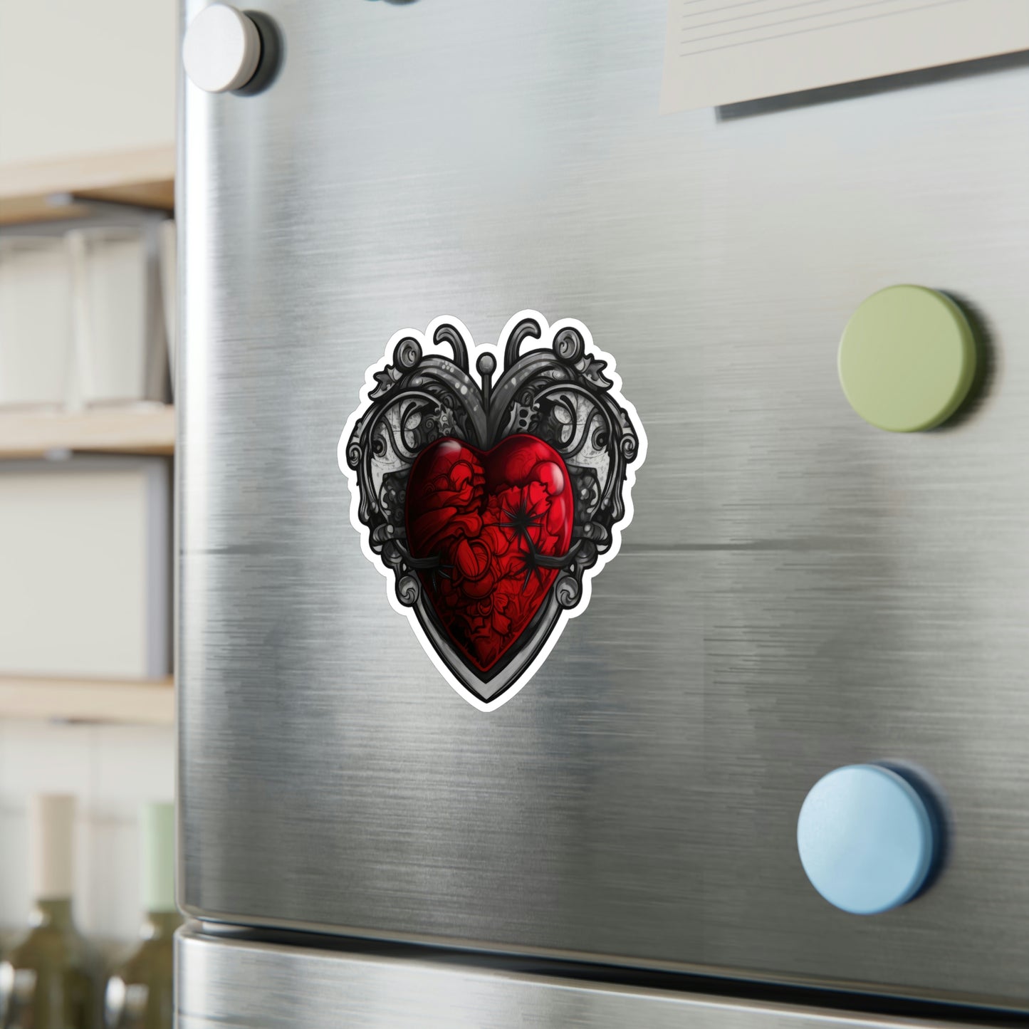 Gothic Heart Sticker: Edgy & Stylish Designs Perfect for Personalizing Your Gear - Top Rated & Trending Now!