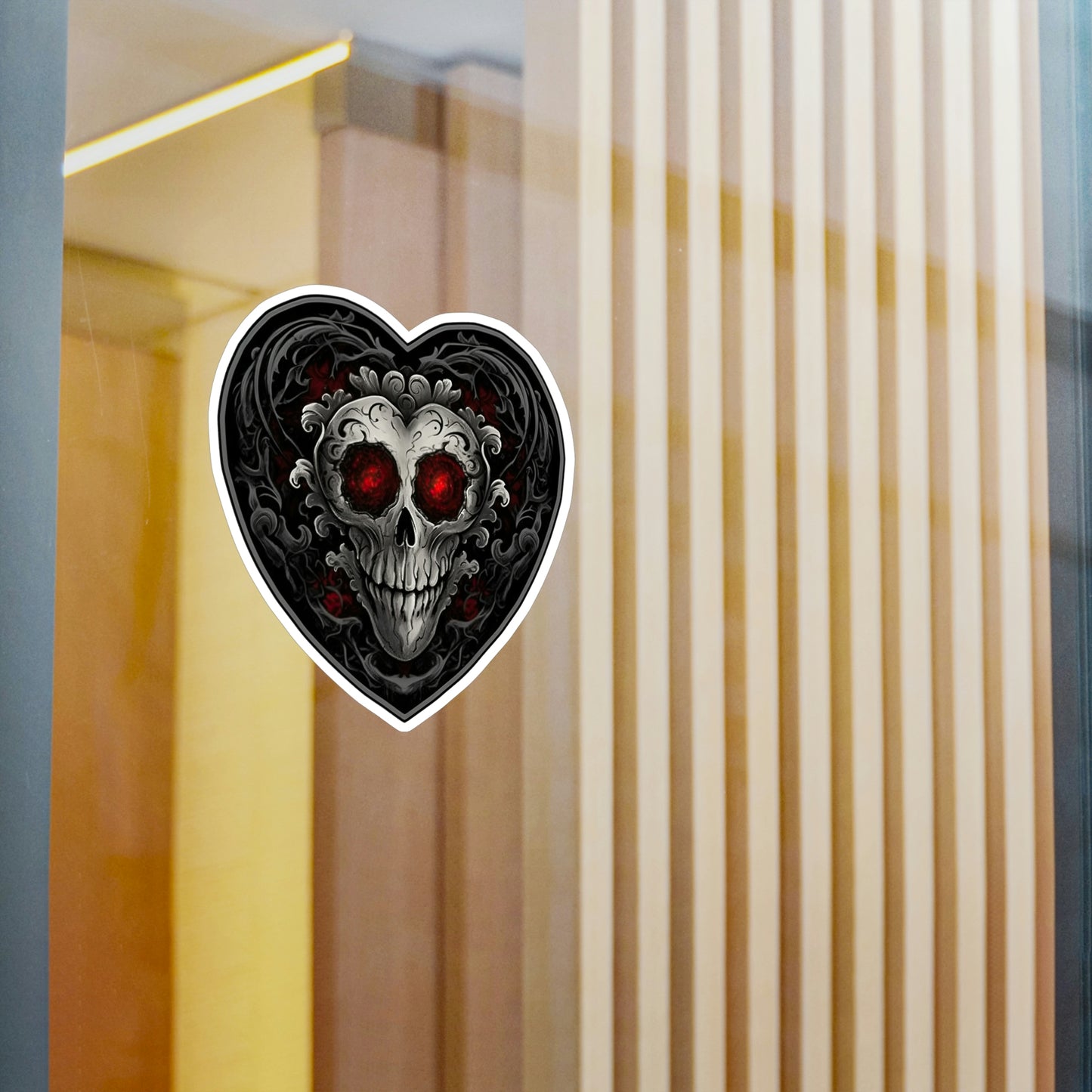 Captivating Gothic Heart Sticker - Perfect for Personalizing Laptops, Phones & More - Buy Now and Embrace Your Dark Side!