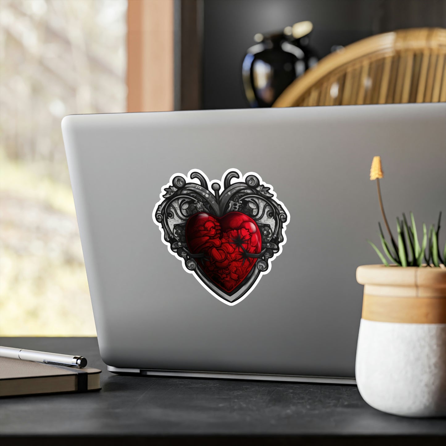 Gothic Heart Sticker: Edgy & Stylish Designs Perfect for Personalizing Your Gear - Top Rated & Trending Now!