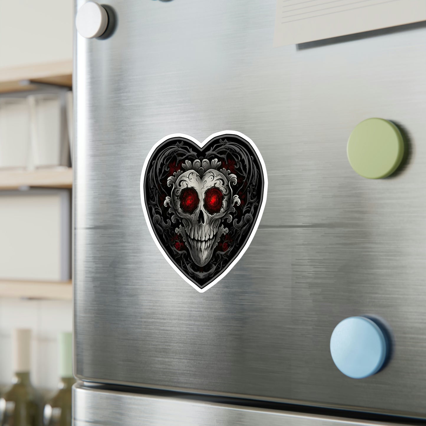 Captivating Gothic Heart Sticker - Perfect for Personalizing Laptops, Phones & More - Buy Now and Embrace Your Dark Side!