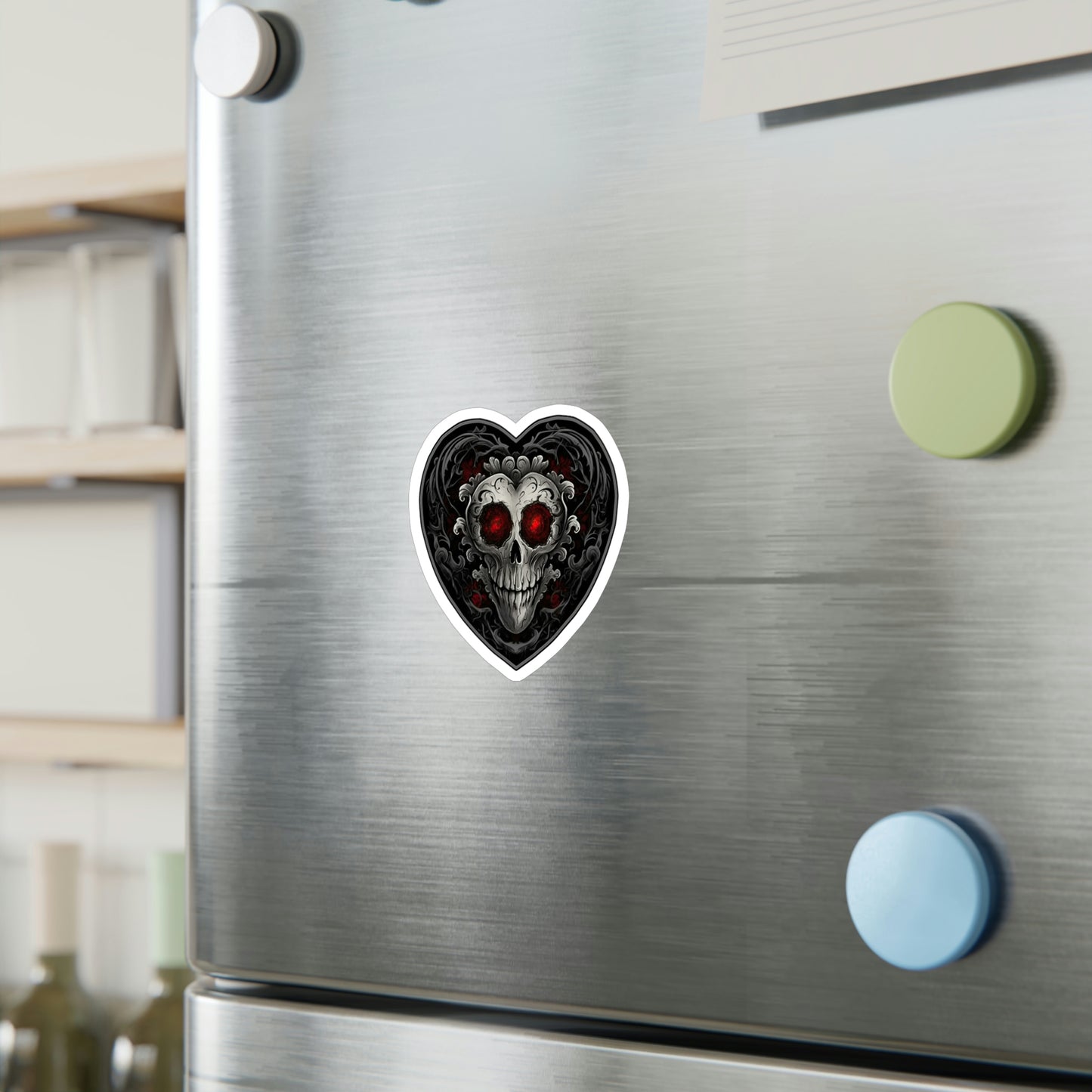 Captivating Gothic Heart Sticker - Perfect for Personalizing Laptops, Phones & More - Buy Now and Embrace Your Dark Side!