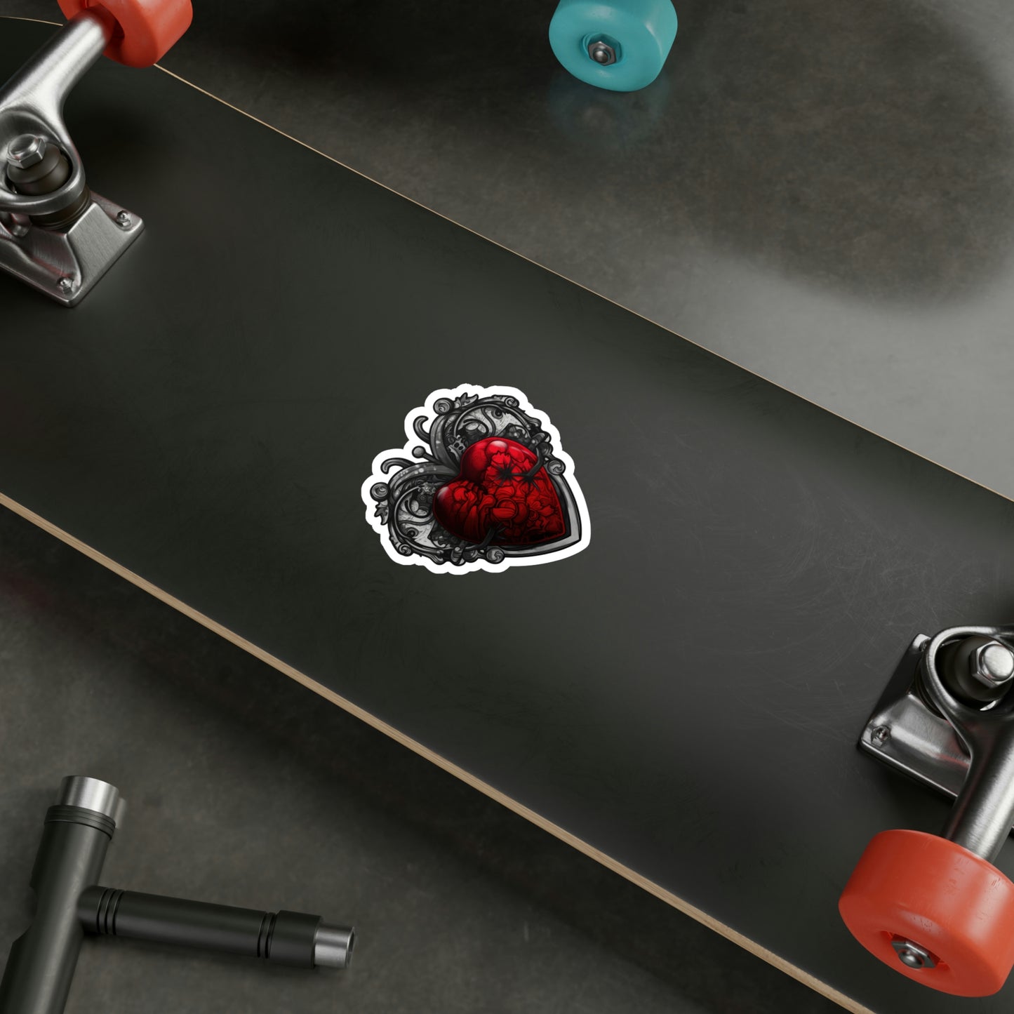 Gothic Heart Sticker: Edgy & Stylish Designs Perfect for Personalizing Your Gear - Top Rated & Trending Now!