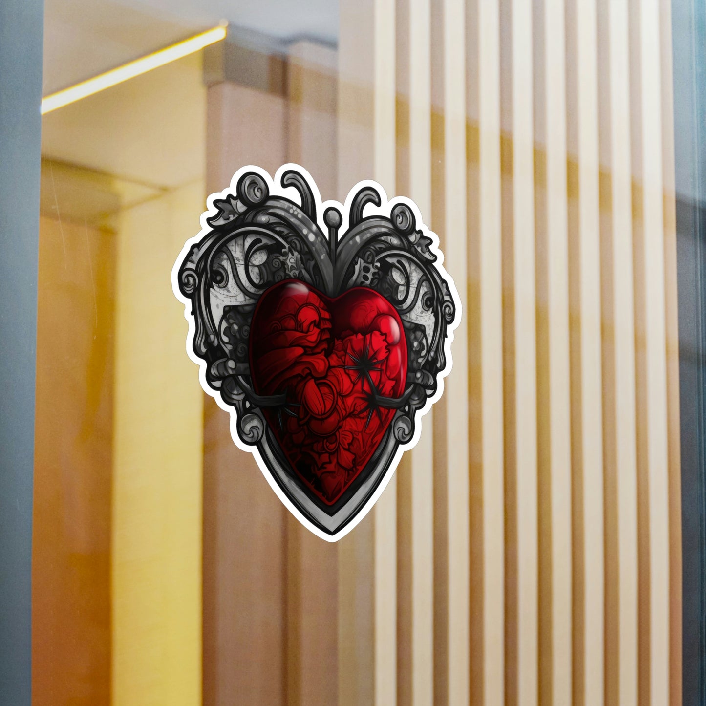 Gothic Heart Sticker: Edgy & Stylish Designs Perfect for Personalizing Your Gear - Top Rated & Trending Now!