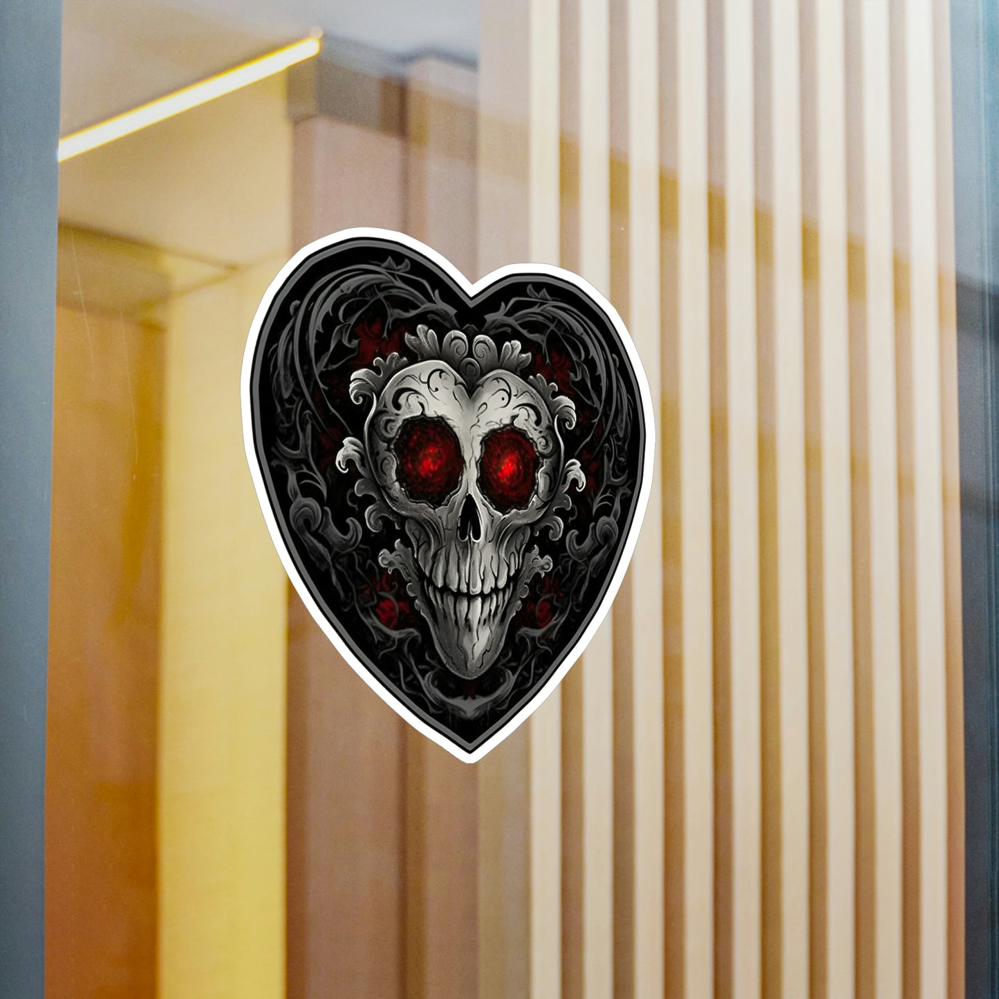 Captivating Gothic Heart Sticker - Perfect for Personalizing Laptops, Phones & More - Buy Now and Embrace Your Dark Side!