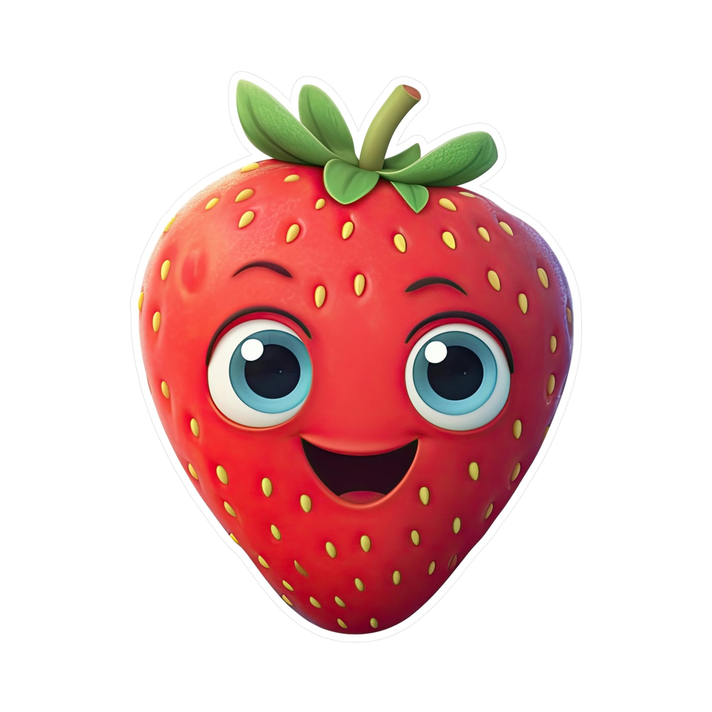 Adorable Sweet Strawberries Sticker – Cute & Unique Design – Perfect for Personalizing Your Gear!