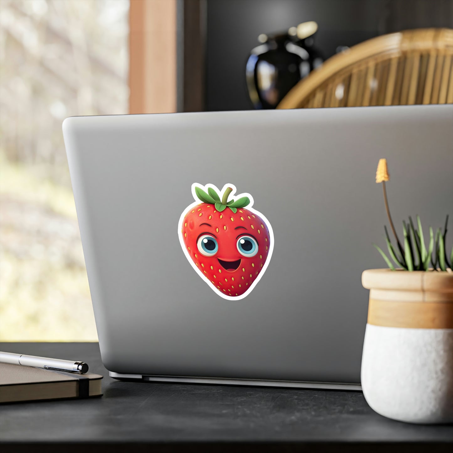 Adorable Sweet Strawberries Sticker – Cute & Unique Design – Perfect for Personalizing Your Gear!