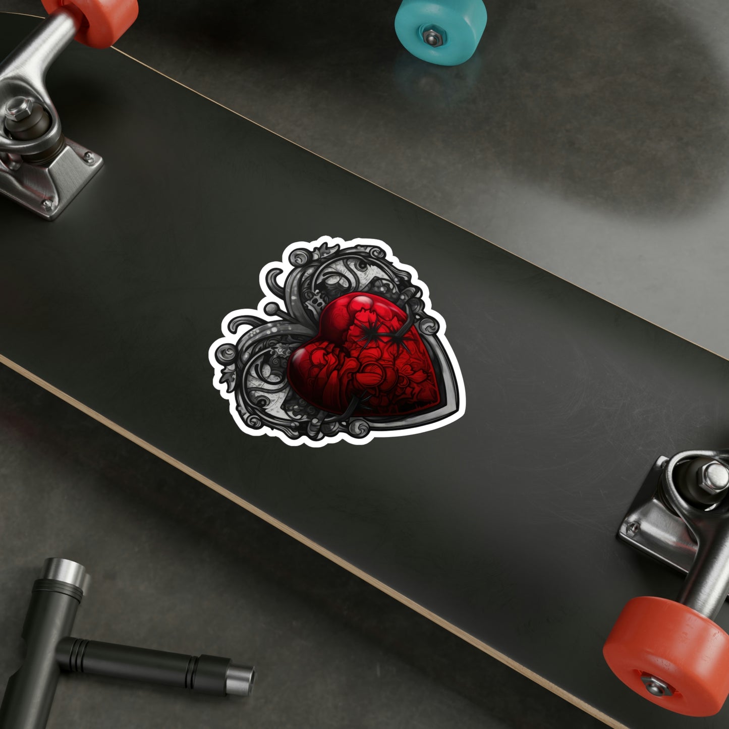 Gothic Heart Sticker: Edgy & Stylish Designs Perfect for Personalizing Your Gear - Top Rated & Trending Now!