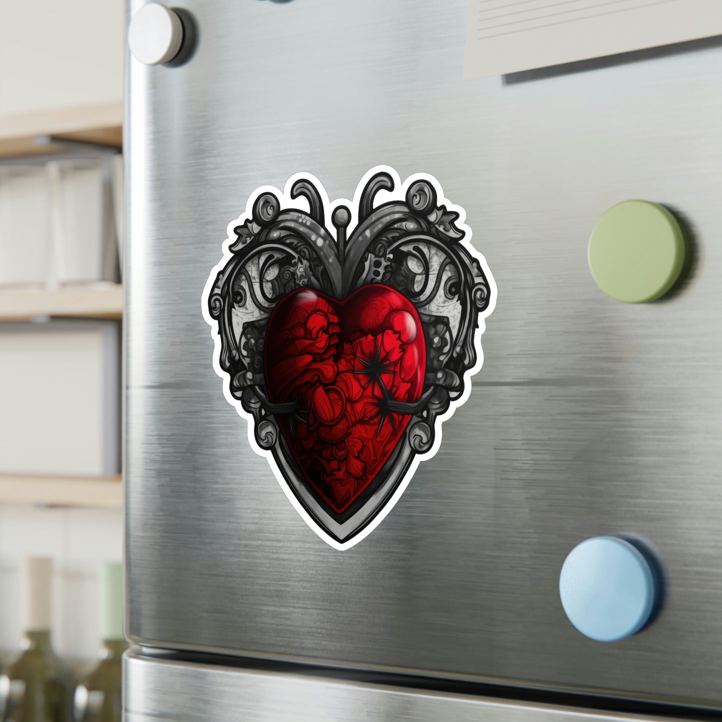 Gothic Heart Sticker: Edgy & Stylish Designs Perfect for Personalizing Your Gear - Top Rated & Trending Now!