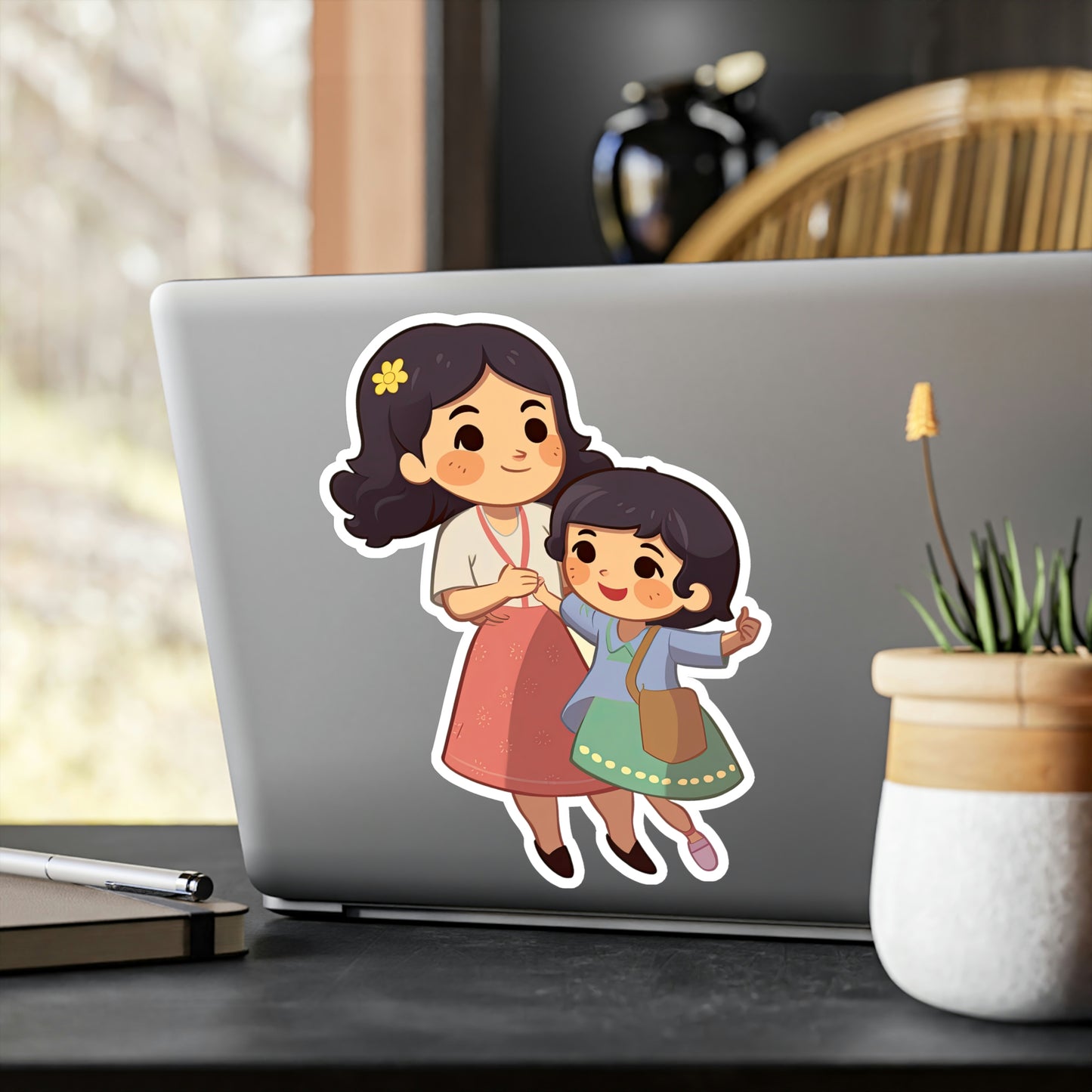 Adorable Mom & Child Dress-up Playtime Stickers – Perfect for Memory-Keeping, Scrapbooking, and Gifts