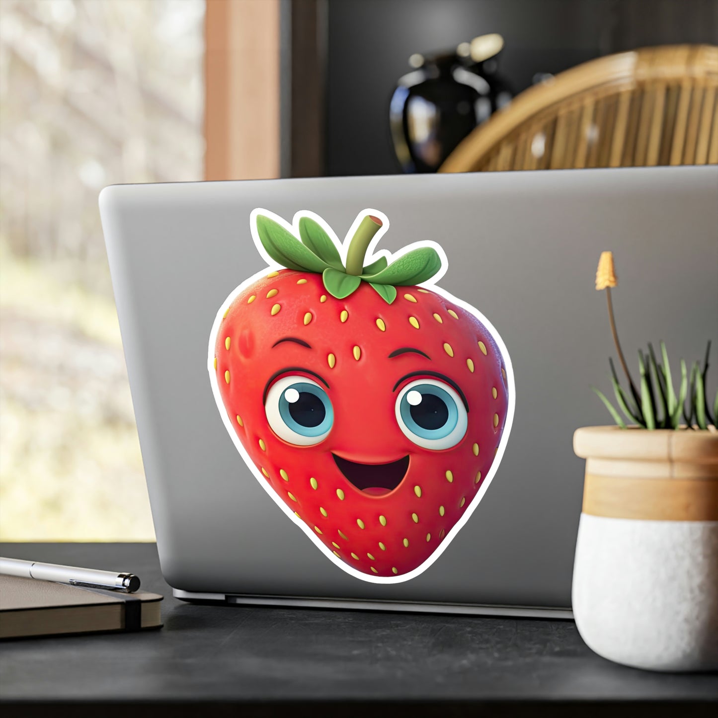 Adorable Sweet Strawberries Sticker – Cute & Unique Design – Perfect for Personalizing Your Gear!